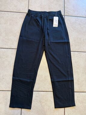 Men's Black Drawstring Jogger Pants - M